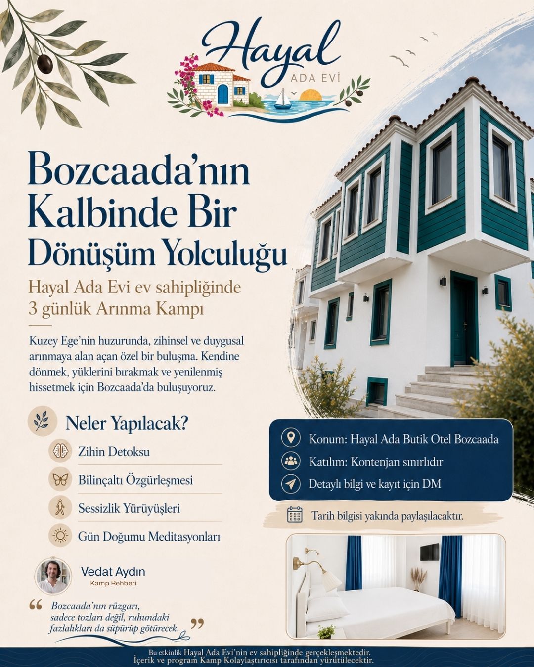 Bozcaada'nın Kalbinde Bir Dönüşüm Yolculuğu — 3 günlük arınma kampı
